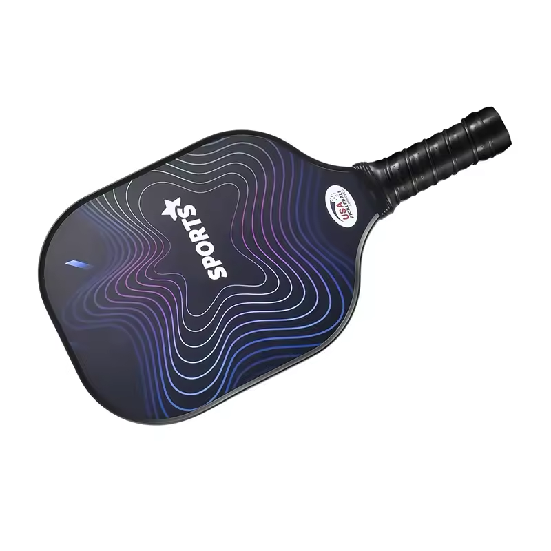 Glass Fibre-2024 Customizable Premium Fiberglass Pickleball Paddle with 4 Pickle Ball Balls and 1 Portable Bag, USAPA Standard